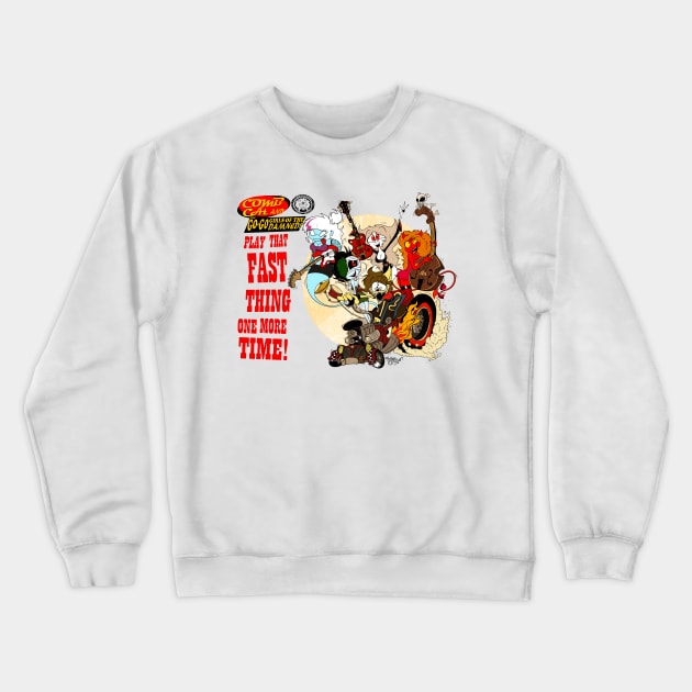 Play That Fast Thing One More Time Crewneck Sweatshirt by CombTheCombel